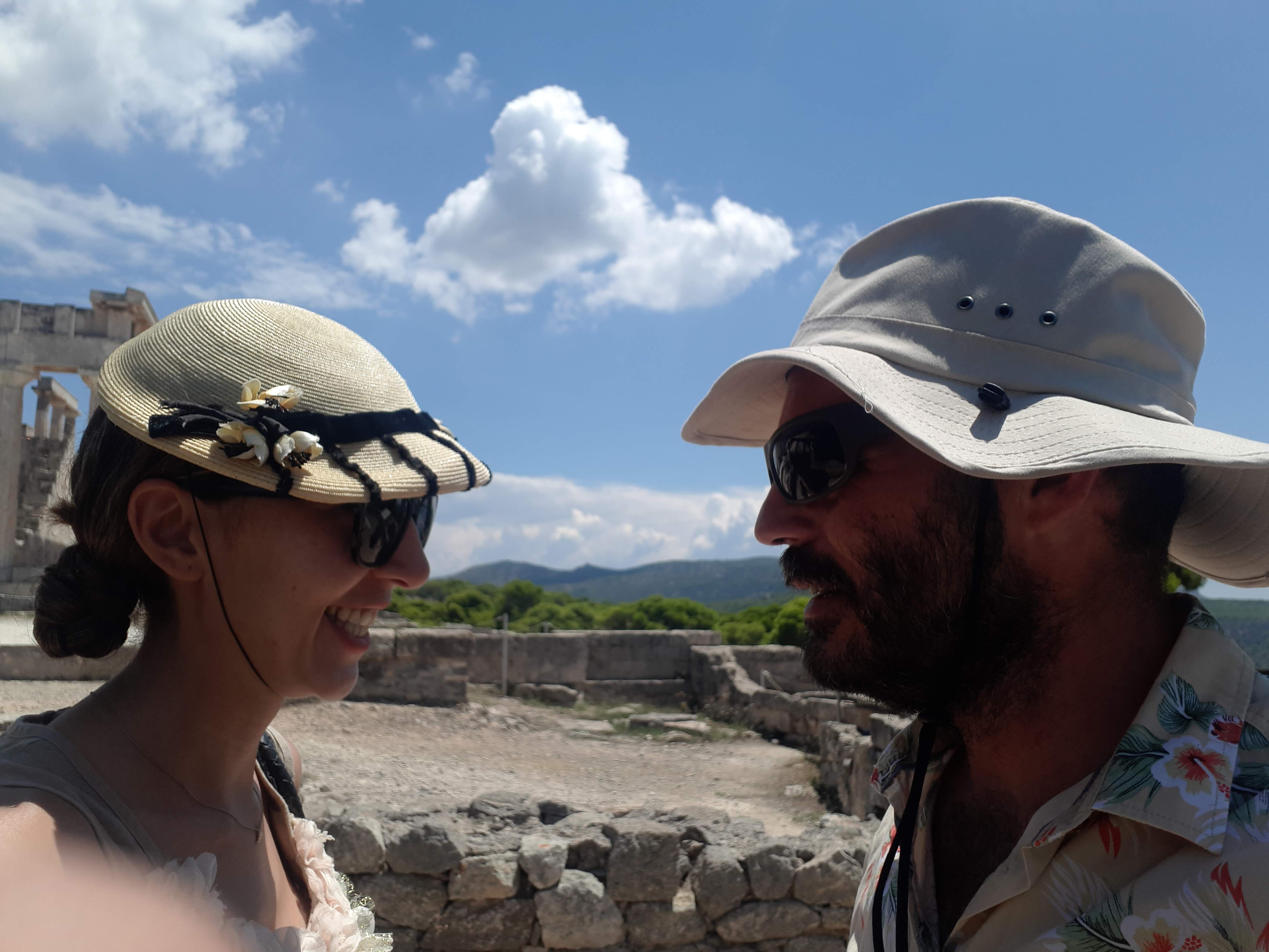 The couple aboard Astarte