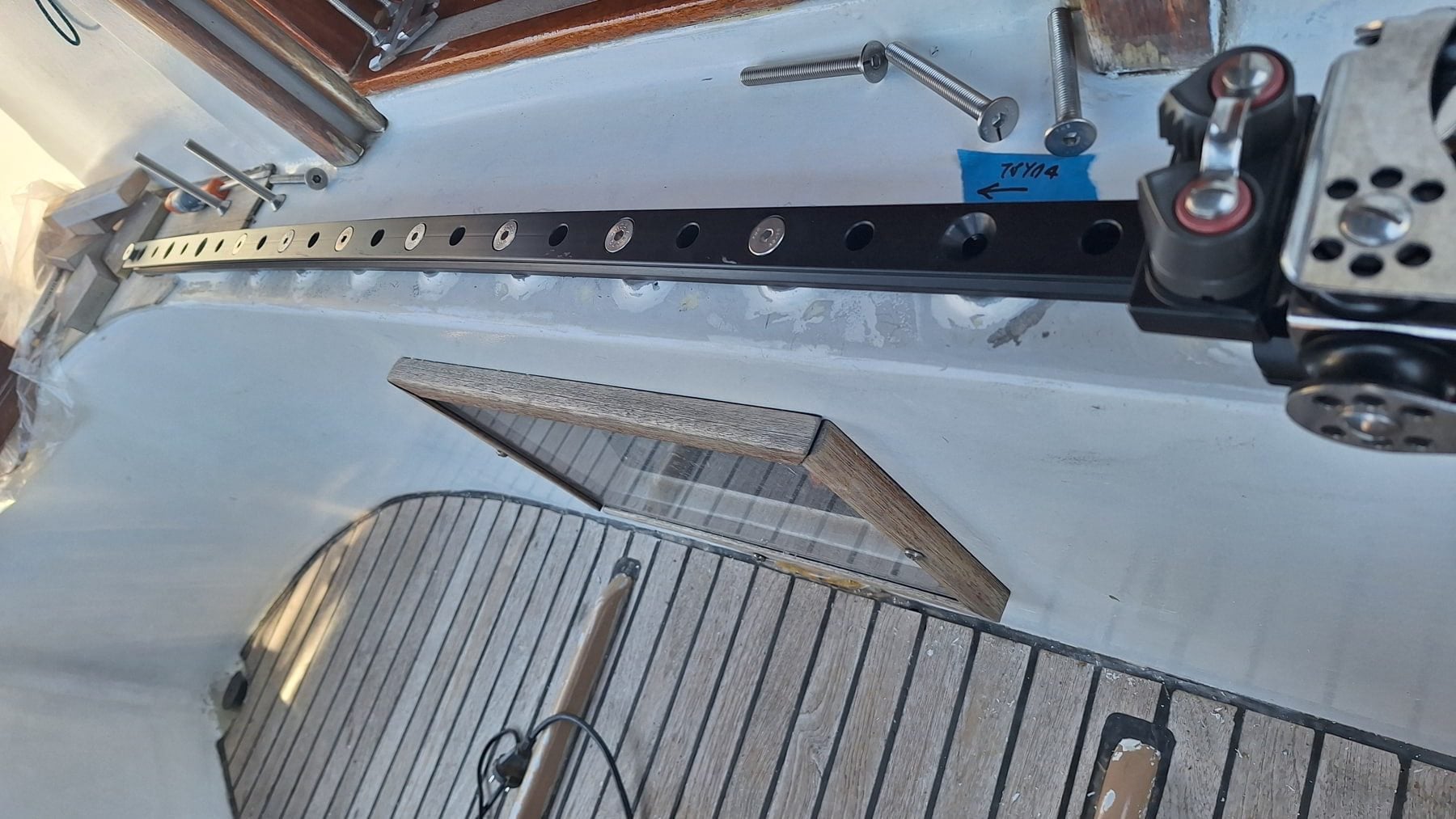Harken mainsail track — progress photo 6 of 8