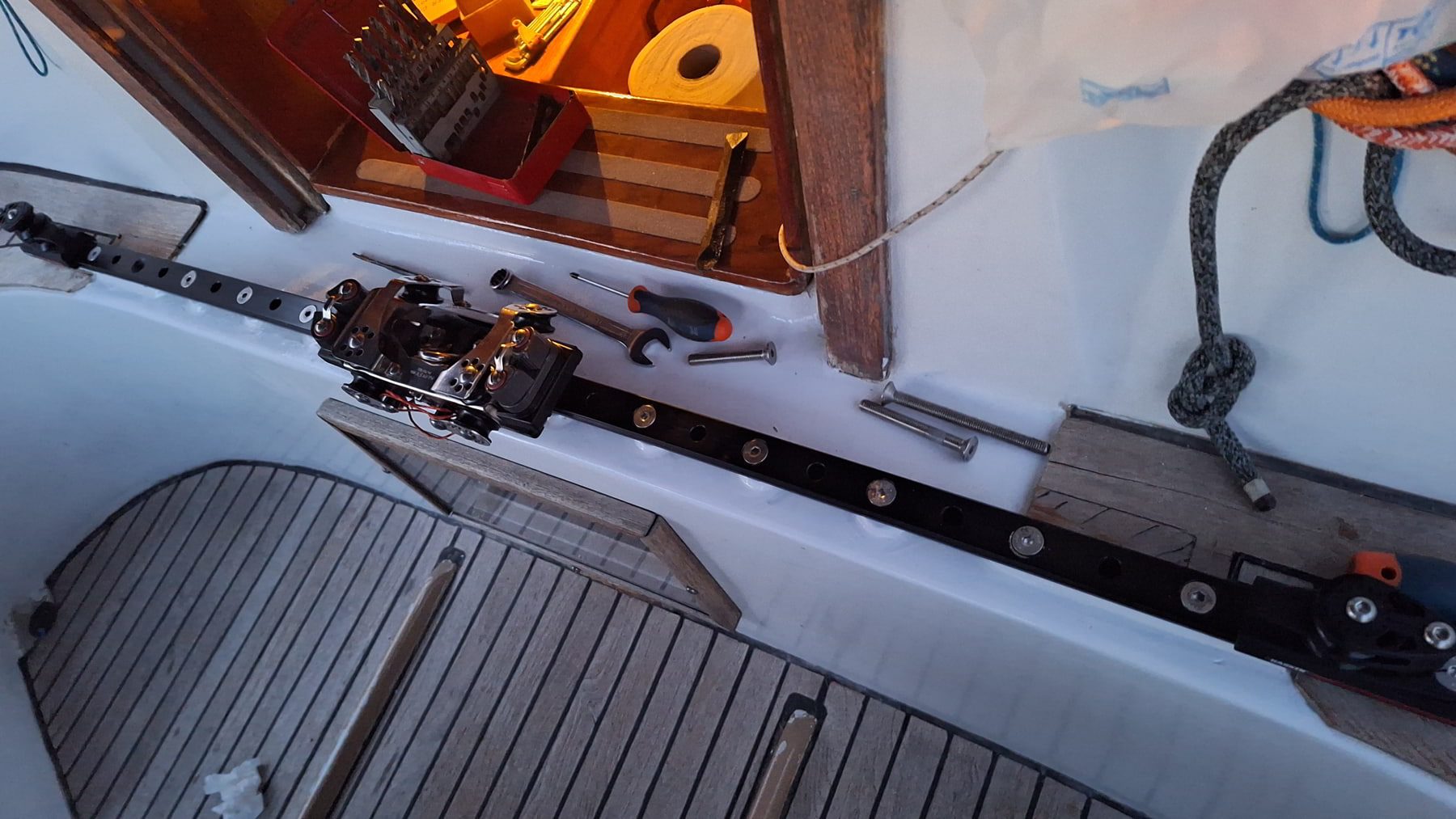 Harken mainsail track — progress photo 4 of 8