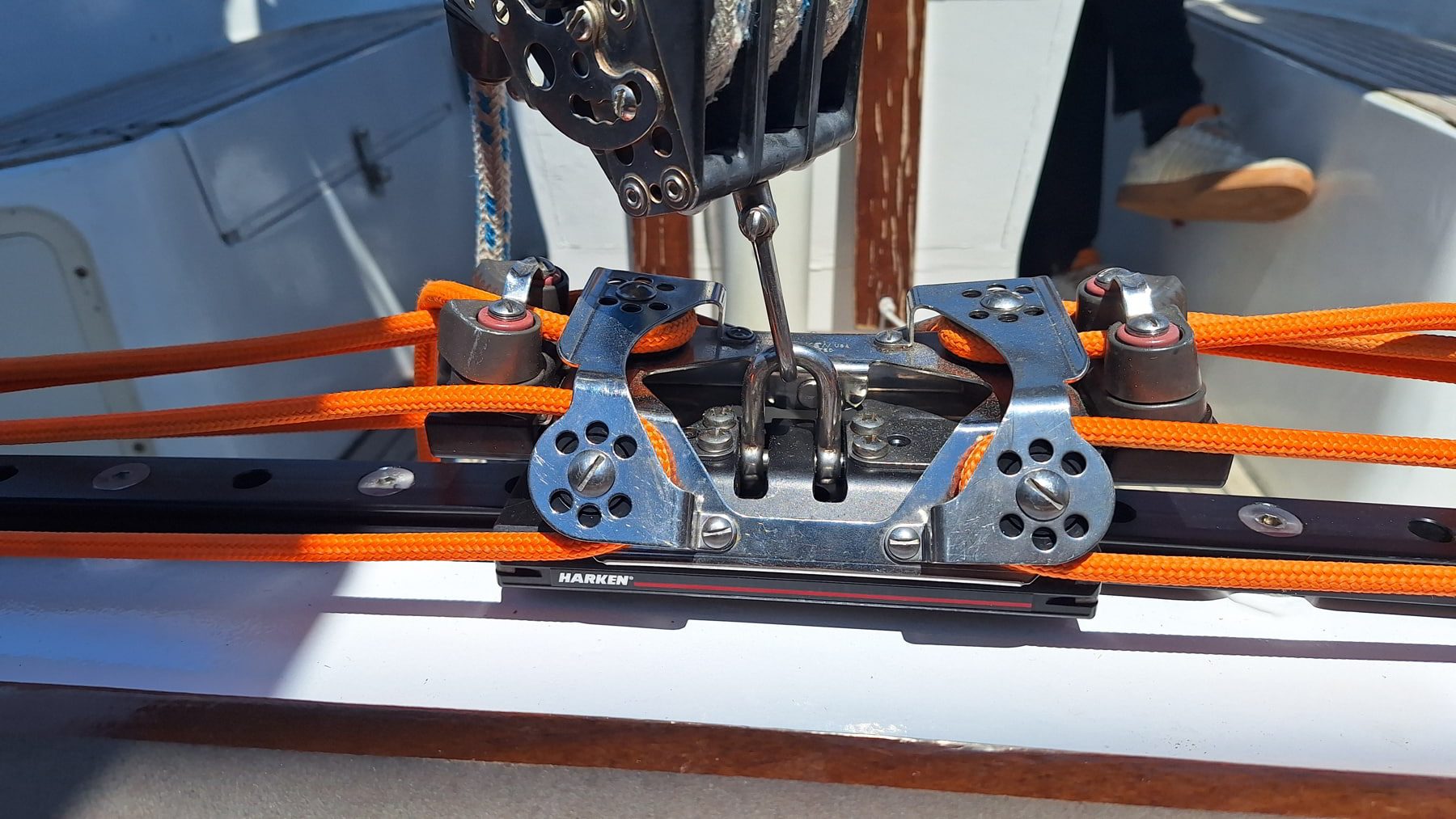 Harken mainsail track — progress photo 1 of 8